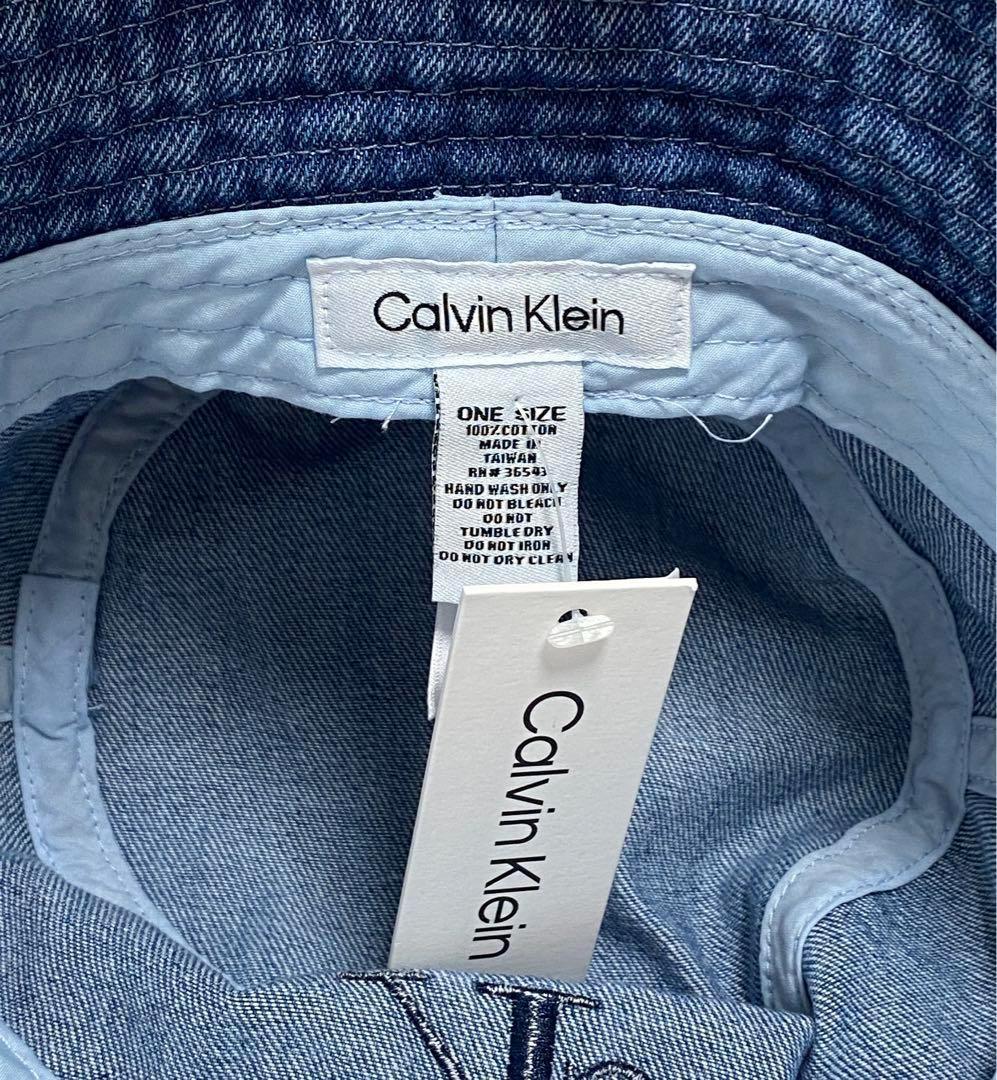 カルバンクライン Calvin Klein ハット　バケハ 正規品 デニム アメリカ限定 新品未使用_画像3