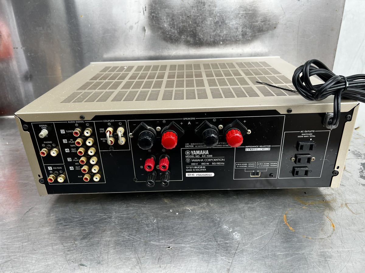 YAMAHA/ヤマハ AX-596 プリメインアンプ 通電確認済み 中古現状 YAMAHA/ヤマハ AX-596 プリメインアンプ 通電確認済み 中古現状