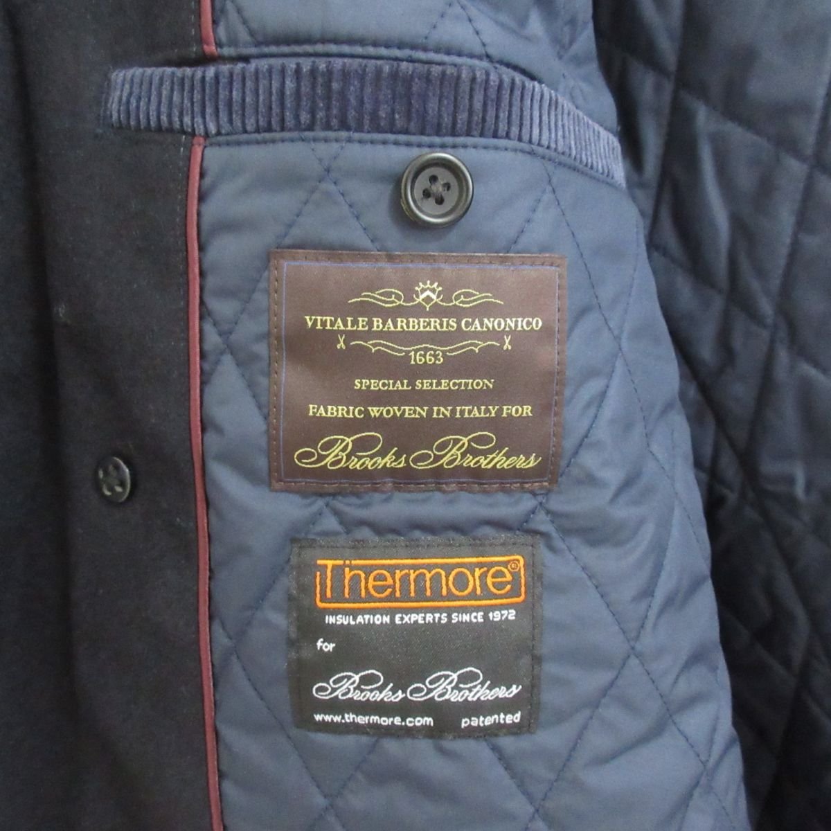 美品 BROOKS BROTHERS ブルックスブラザーズ サーモア カノニコ生地