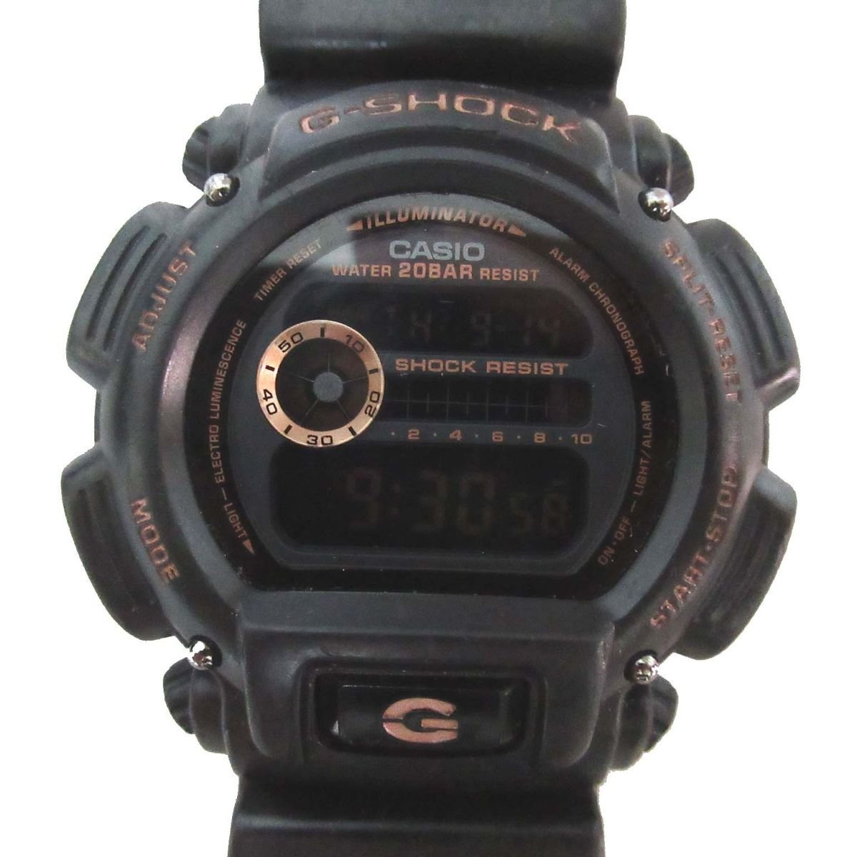 ほぼ美品 CASIO カシオ G-SHOCK ジーショック クォーツ デジタル メンズウォッチ 腕時計 DW-9052GBX ブラック系_画像1