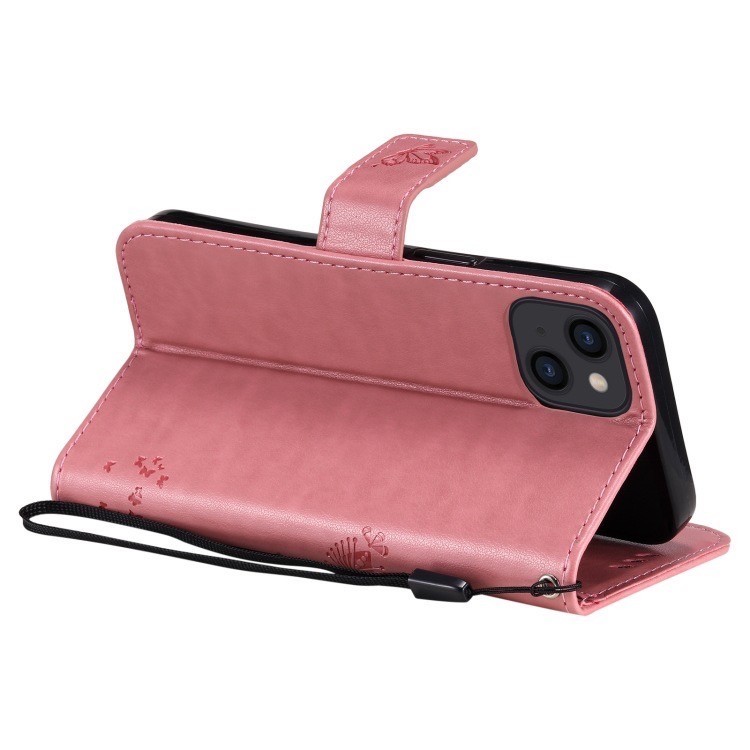 【iPhone12mini】iPhoneケース スマホカバー ピンク ネコ バタフライ 手帳型 ストラップ かわいい おしゃれ 韓国 #0134C #0134_画像8