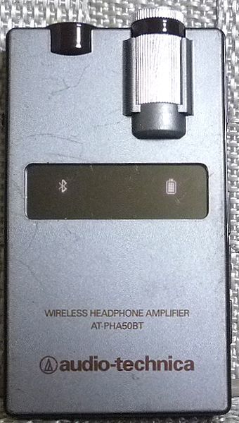 【ジャンク】audio-technica AT-PHA50BT ワイヤレスヘッドホンアンプ 本体のみ ※商品説明、自己紹介欄必読※_画像2