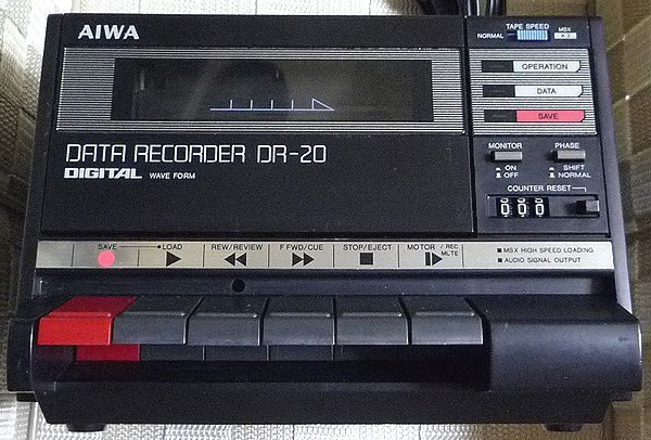 ジャンク】AIWA DR-20 DATA RECORDER MSX データレコーダー 日本製