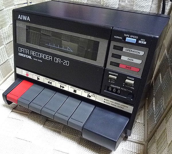 ジャンク】AIWA DR-20 DATA RECORDER MSX データレコーダー 日本製