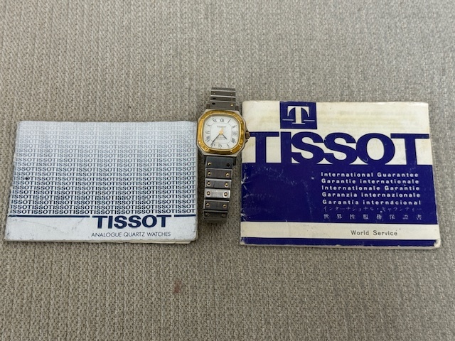 TISSOT ティソ チソット クォーツ レディース コンビ 動作あり 電池交換済 保証書付きの画像1