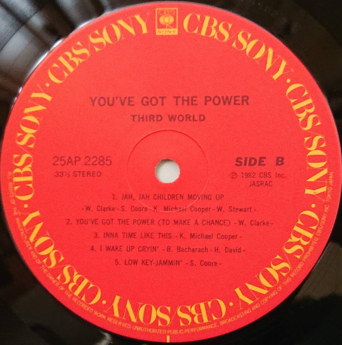 THIRD WORLD : YOU'VE GOT THE POWER サード・ワールド 帯付き 国内盤 中古 アナログ LPレコード盤 1982年 25AP 2285 M2-KDO-1210_画像6