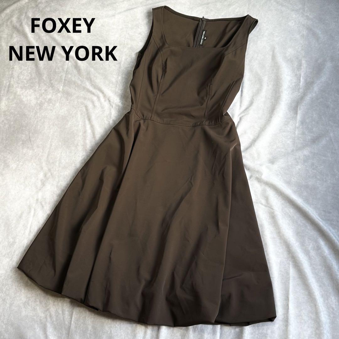ヤフオク! - フォクシーニューヨーク ノースリーブ バルーンワンピース