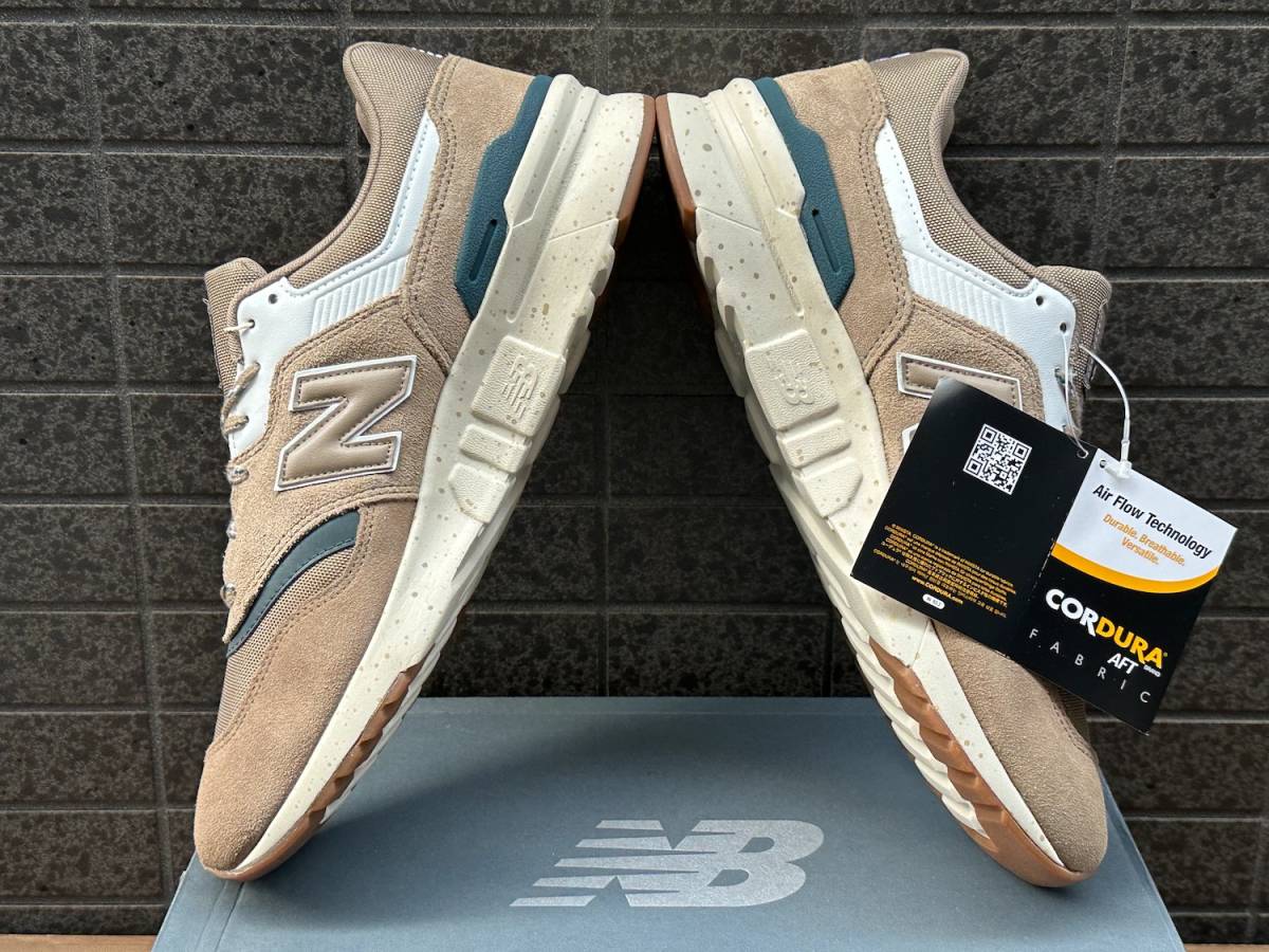 ◆モデル出品◆新品 29.5cm ニューバランス CM997HJJ マッシュルームブラウン LIFESTYLEモデル NEW BALANCE レザー天然皮革 アウトドア 茶_画像3