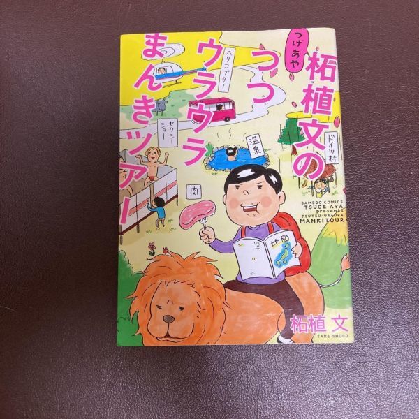 送料無料　「柘植文のつつウラウラまんきツアー」 柘植文 (バンブー・コミックス)　へんてこツアー体当たり_画像2