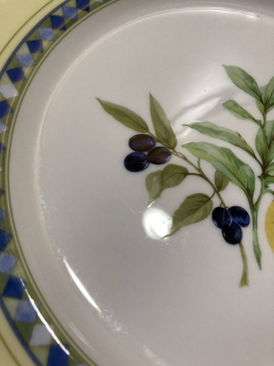V Royal Doulton {karumina plate 1 sheets } approximately 28cm ROYAL DOUTON dinner plate plate lemon olive 