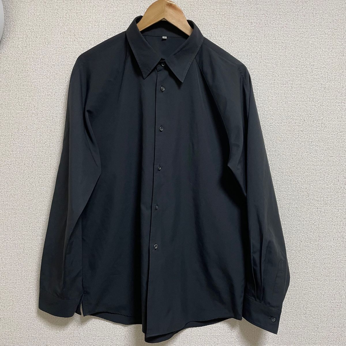 無印良品 長袖シャツ 黒シャツ 無印良品 長袖シャツ 黒シャツ