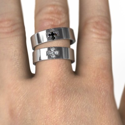 大人気の 婚約 指輪 ペア ブライダル 4月誕生石 10kホワイトゴールド 5