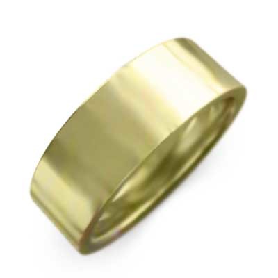 平らな指輪 k18イエローゴールド 地金 約6mm幅 大きめサイズ 厚さ約1.4mm_画像4