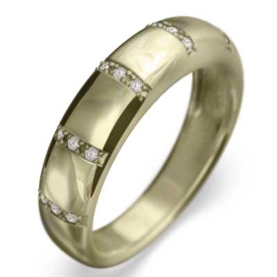 甲丸 指輪 ダイアモンド 4月誕生石 イエローゴールドk10