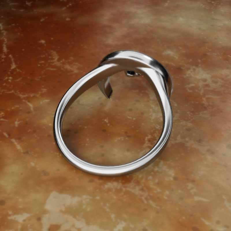 100％安い 指輪 サファイア ムーン 9月の誕生石 k18ホワイトゴールド