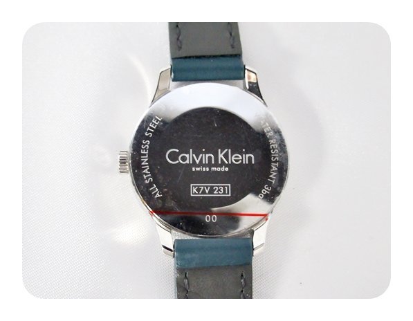 [fns] 美品 Calvin Klein カルバンクライン ラウンド レディース クォーツ K7V 231_画像10