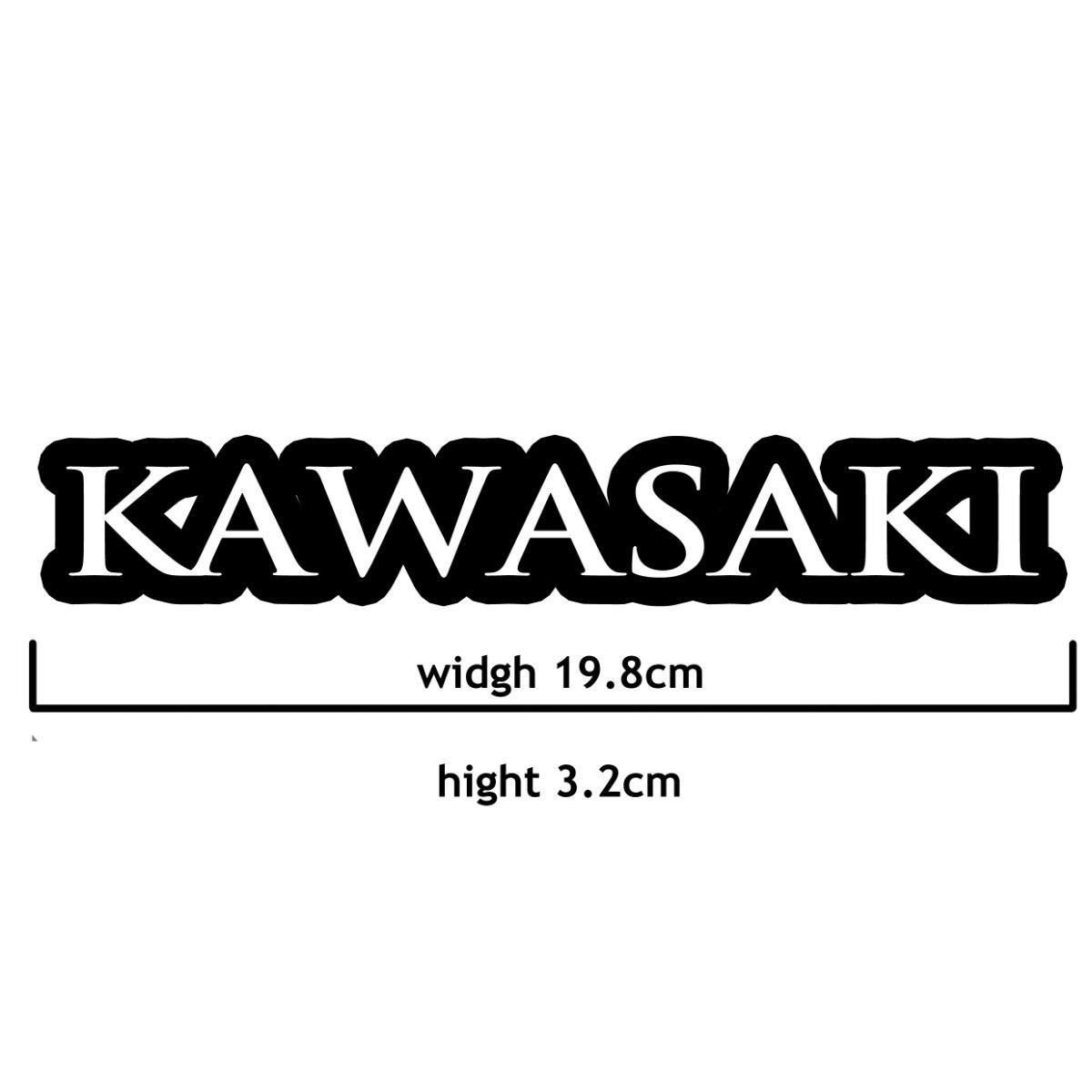 (05)カッティングシート KAWASAKI カワサキ 2枚セット ステッカー