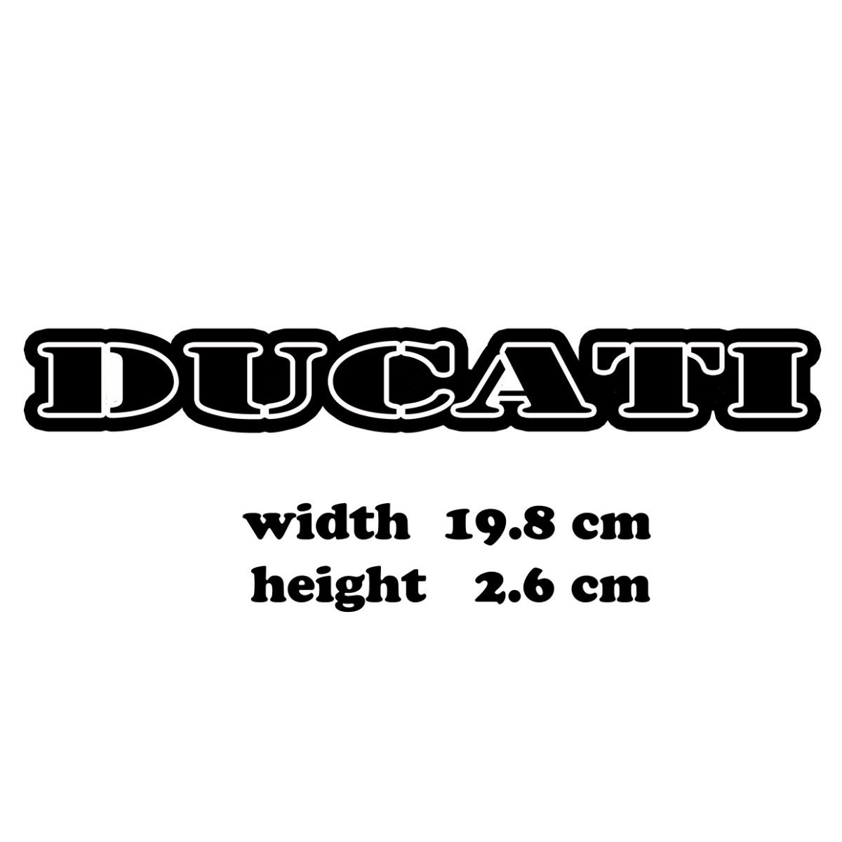 (D8)カッティングシート DUCATI ドゥカティ 2枚セット ステッカー