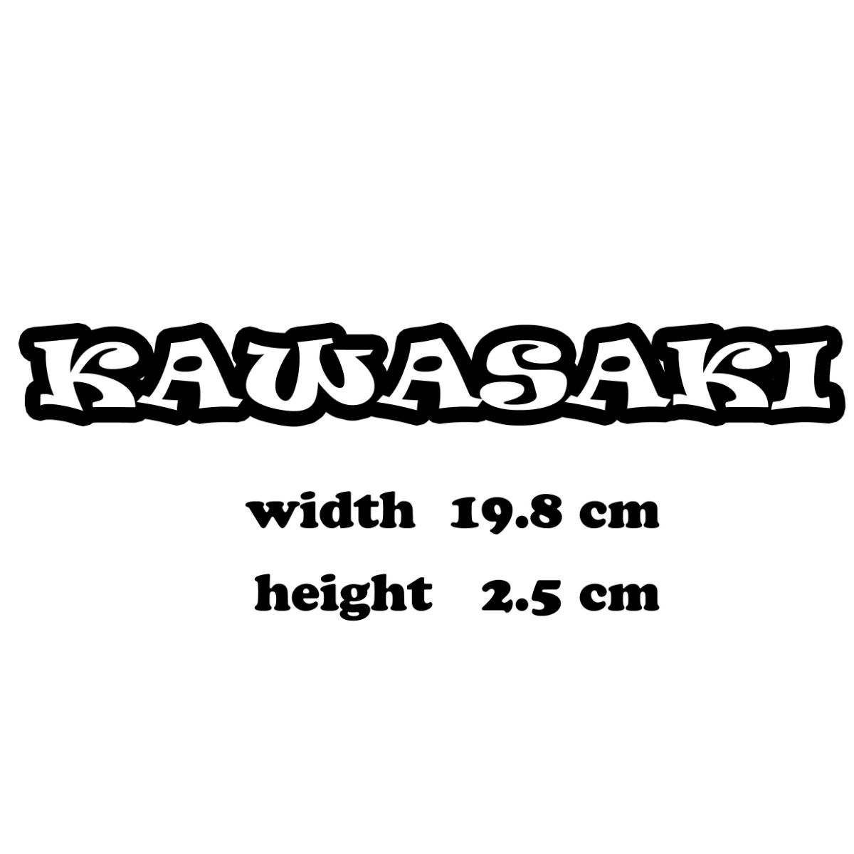 (01)カッティングシート KAWASAKI カワサキ 2枚セット ステッカー