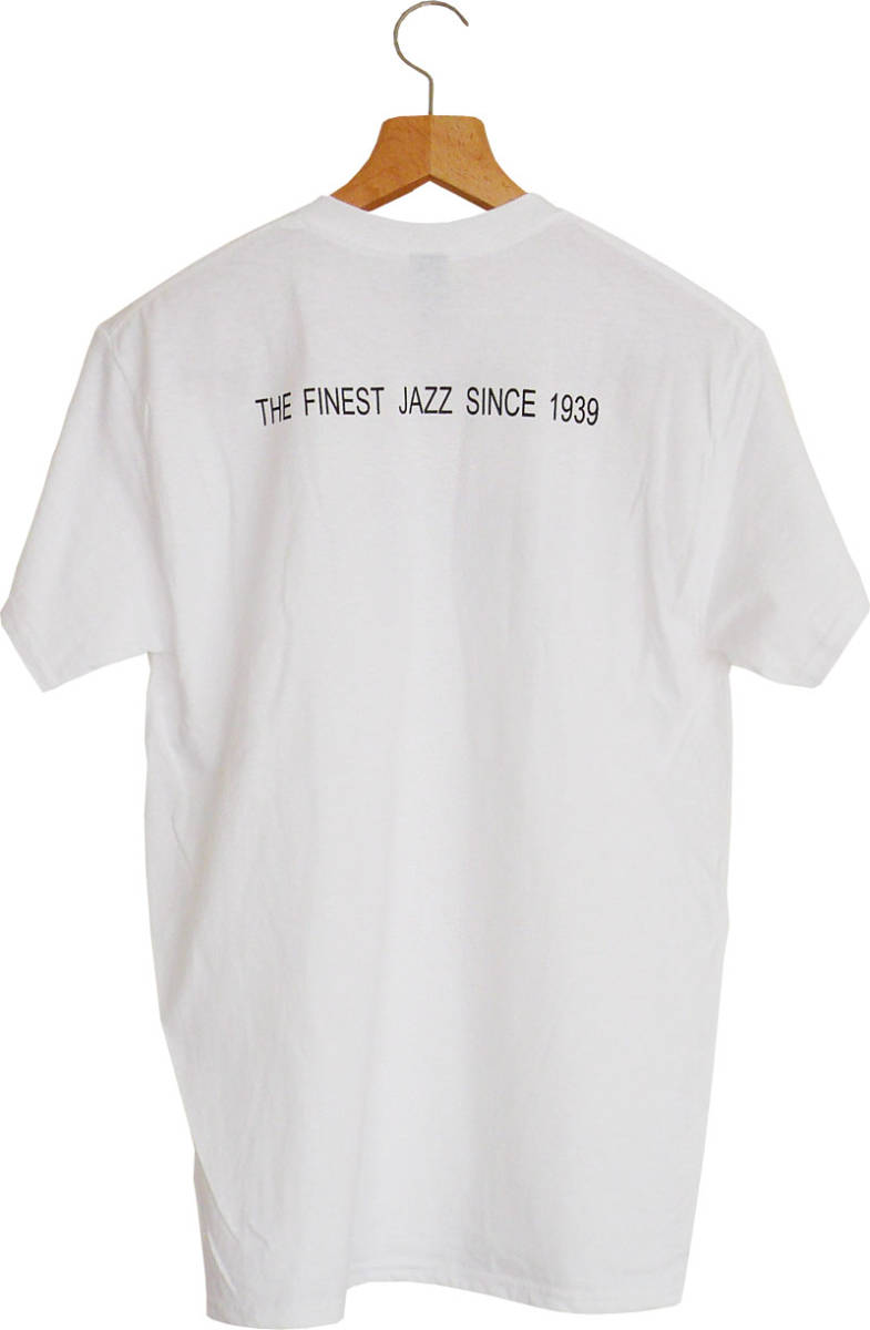 【新品】Bluenote Tシャツ Lサイズ Wht ブルーノート ロゴマーク Blue Note Miles Davis Bill Evans シルクスクリーンプリント_画像2