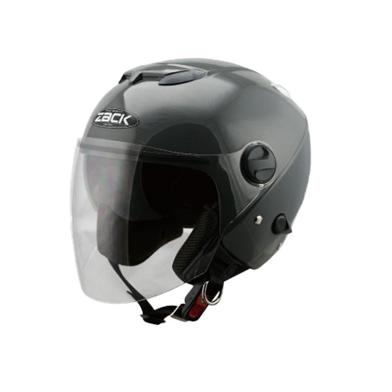 ZACK ZJ-3 ジェットヘルメット(クラシック/グレイ) バイクヘルメット メンズ SG規格 ダブルシールド UVカット 全排気量対応