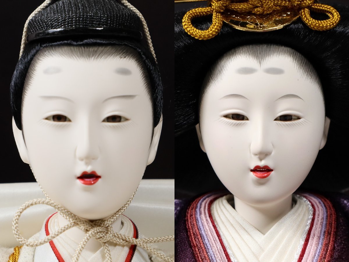 雛人形 親王飾り 頭 熊倉聖祥 京都唐組紐 絹平緒 変わり屏風 雛人形 親王飾り 頭 熊倉聖祥 京都唐組紐 絹平緒 変わり屏風
