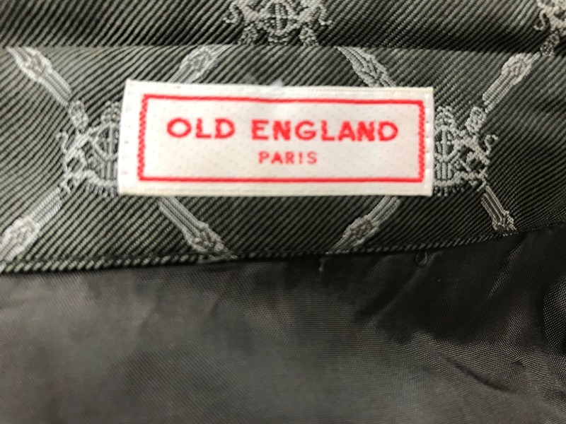 1650　レディース　【　OLD　ENGLAND　PARIS　日本製　】七分袖　ロングコート　　サイズ：36　色：オリーブ　柄入り_画像9