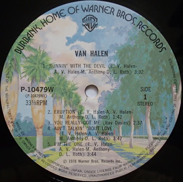 ヴァン・ヘイレン Van Halen - 炎の導火線 '78年邦盤 ユー・リアリー・ガット・ミー,悪魔のハイウェイ,ジェイミーの涙 収録 ジャケに難あり_画像5