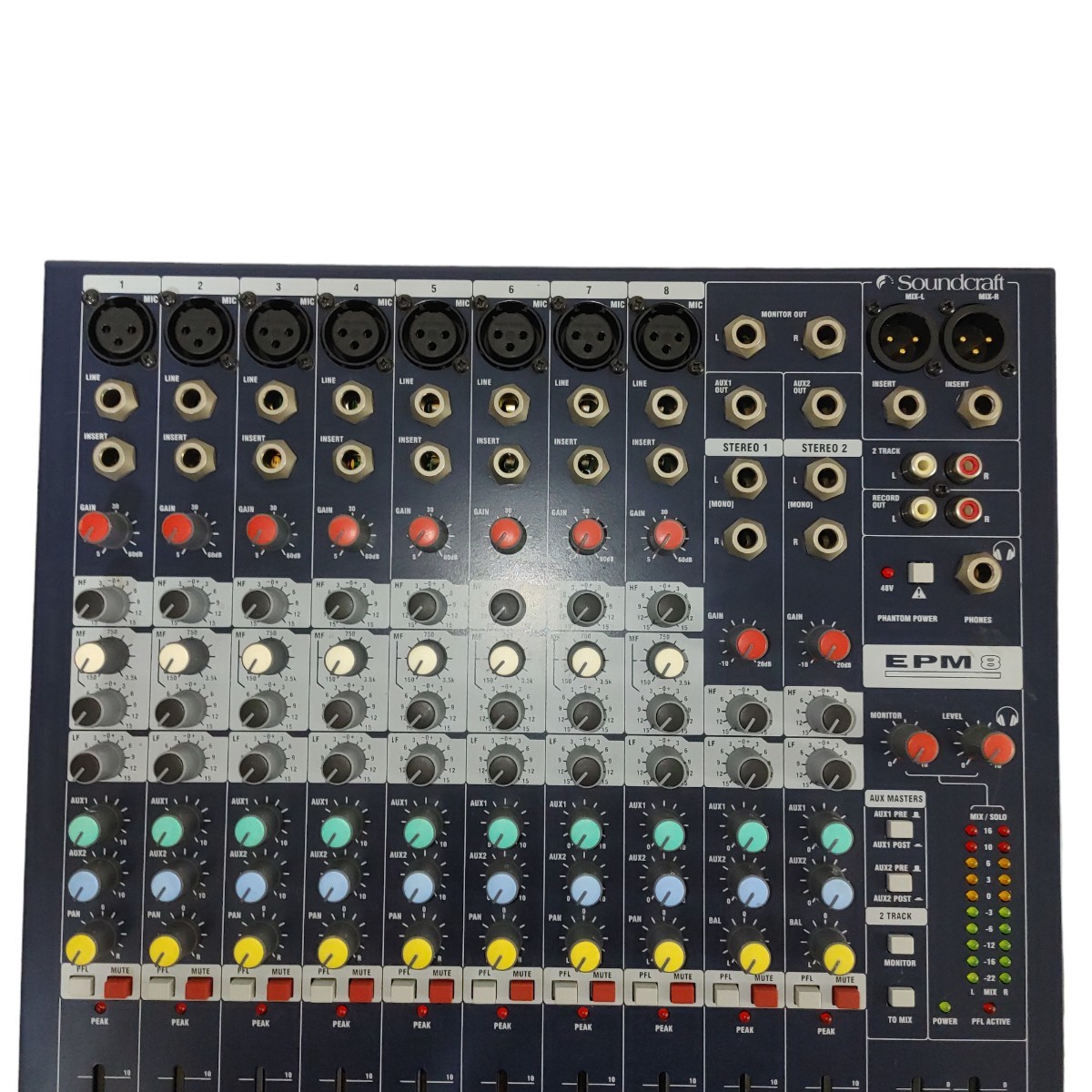 Soundcraft EPM8 アナログミキサー サウンドクラフト 動作品 Soundcraft EPM8 アナログミキサー サウンドクラフト 動作品