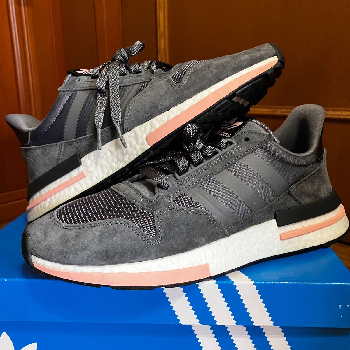 27 5cm タグ付き保管品 adidas ZX 500 RM Grey Five Clear 27 5cm タグ付き保管品 adidas ZX 500 RM Grey Five Clear