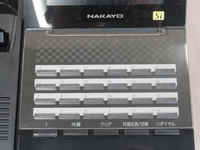 ΩYG 703 o 保証有 NAKAYO NYC-24Si-SDB ナカヨ 24ボタン標準電話機 21年製 2台セット・祝10000!取引突破!!_画像4