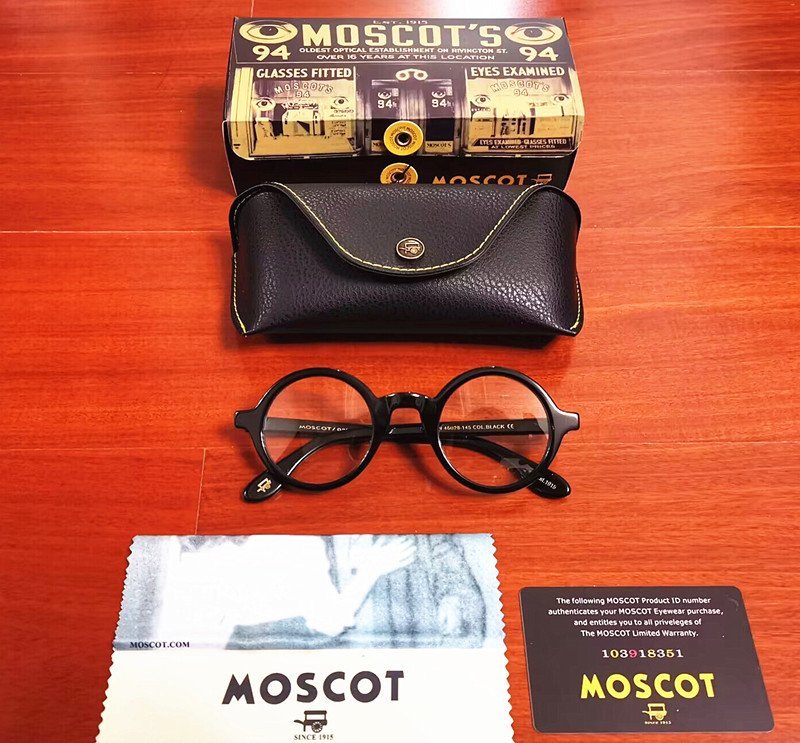 名作モデル☆新品☆ MOSCOT ZOLMAN ゾルマン 丸い眼鏡 メガネフレーム 黒・ セレブ愛用モデル_画像1