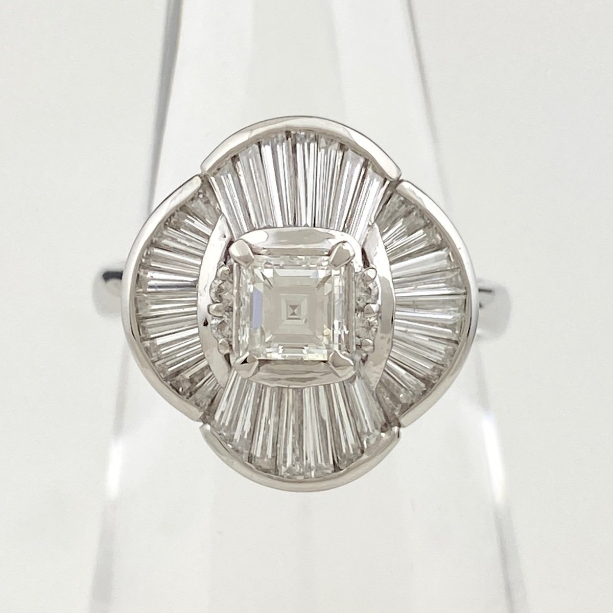 人気ブランド 指輪 プラチナ デザインリング ダイヤモンド メレダイヤ