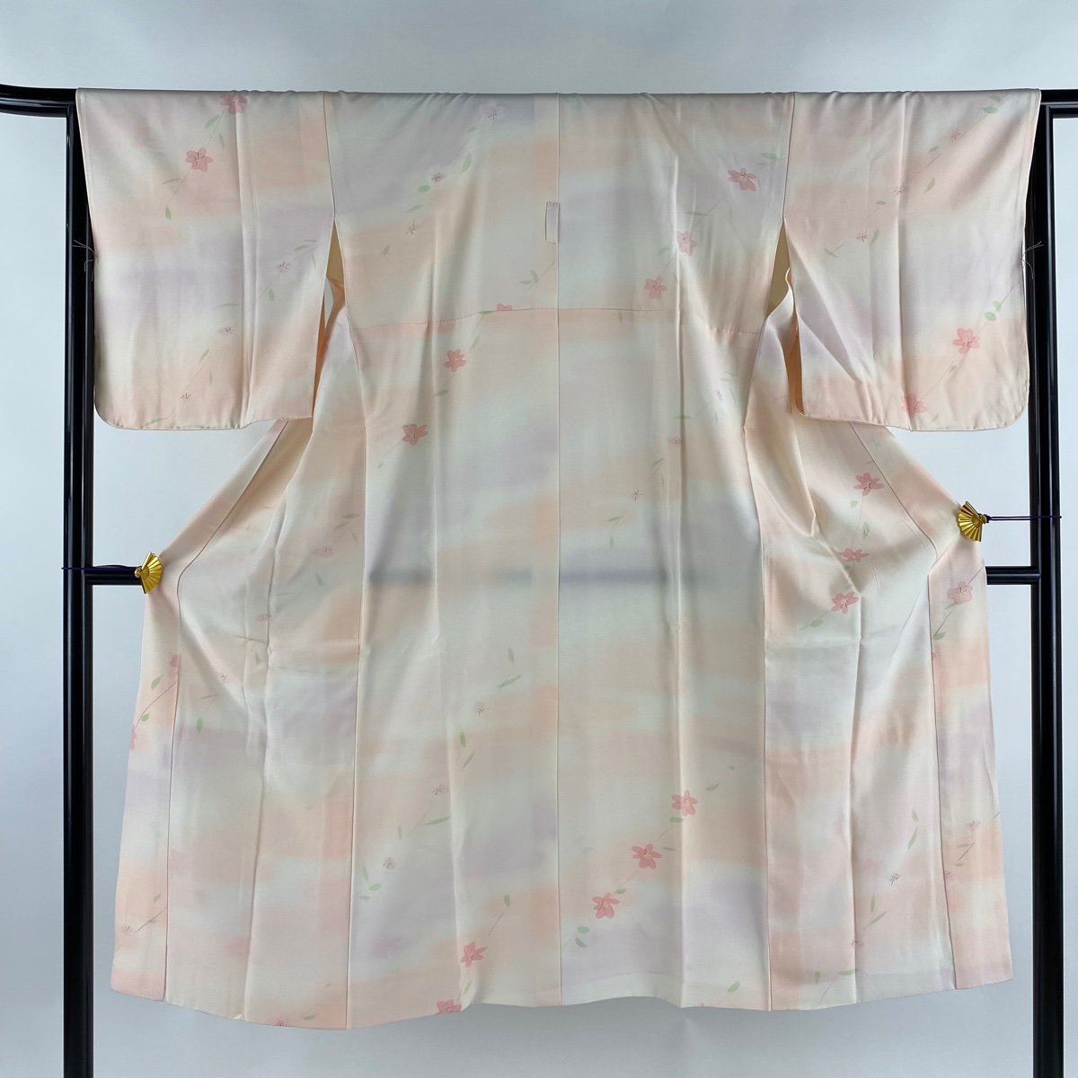 人気商品!】 長襦袢 身丈126.5cm 【中古】 秀品 美品 正絹 薄ピンク