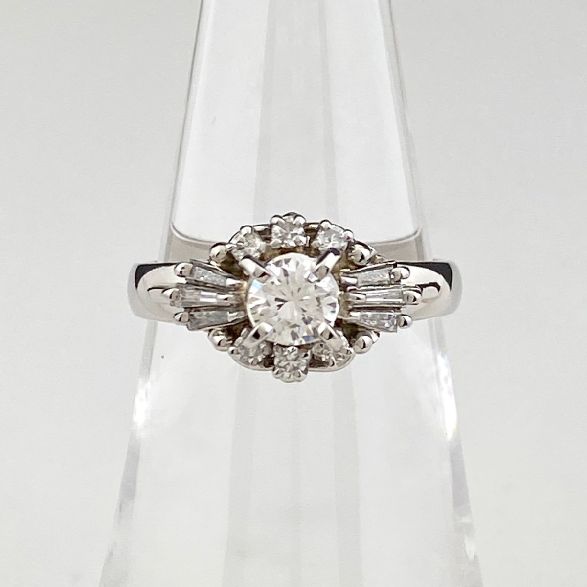 3年保証』 指輪 プラチナ デザインリング ダイヤモンド メレダイヤ
