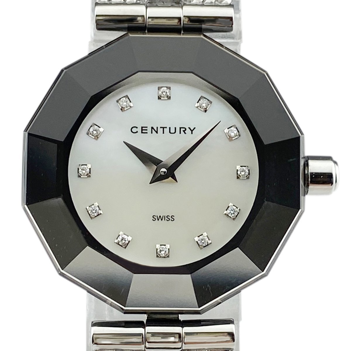 高評価なギフト 12Pダイヤ タイムジェム CENTURY センチュリー 腕時計