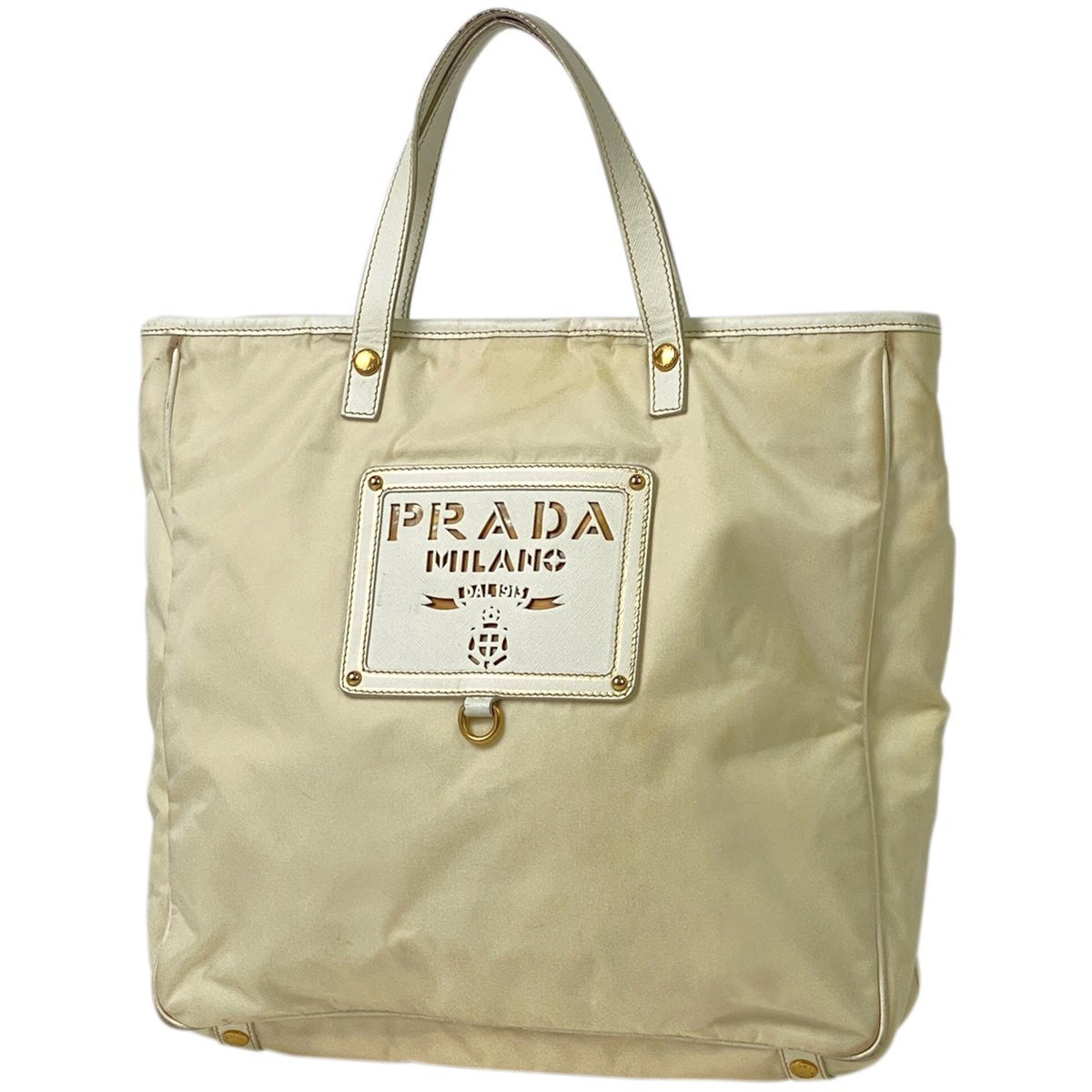 正規 ロゴ PRADA プラダ トートバッグ 【中古】 レディース BN1473