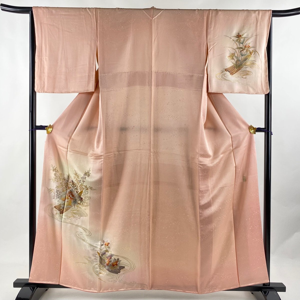 最も優遇の 身丈159cm 付下げ 裄丈65cm 【中古】 名品 正絹 ピンク