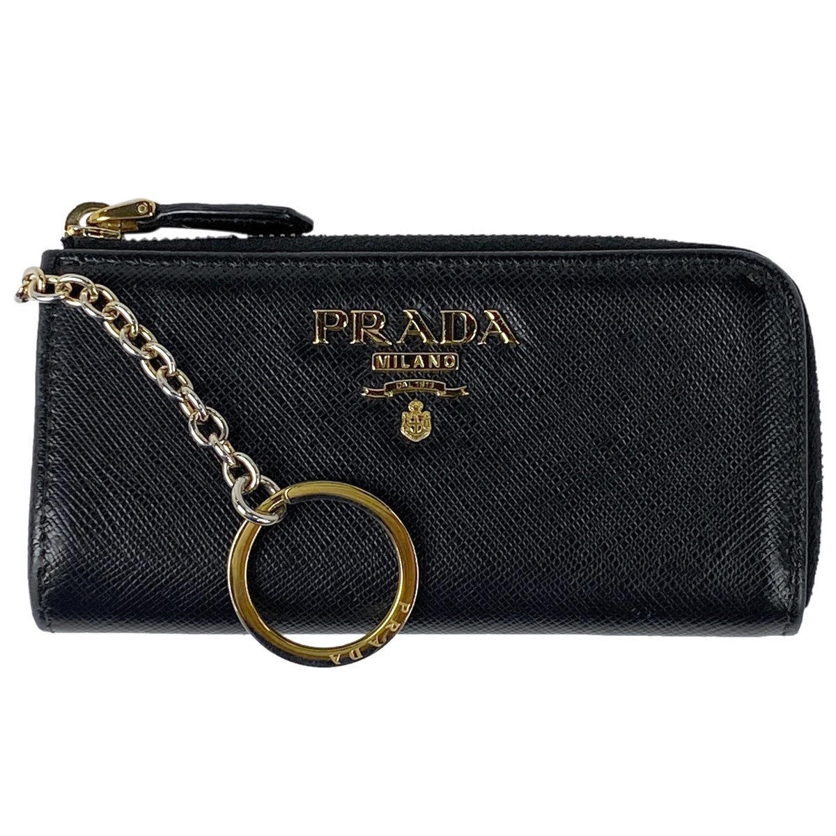 ☆安心の定価販売☆】 ロゴ PRADA プラダ キーケース 【中古