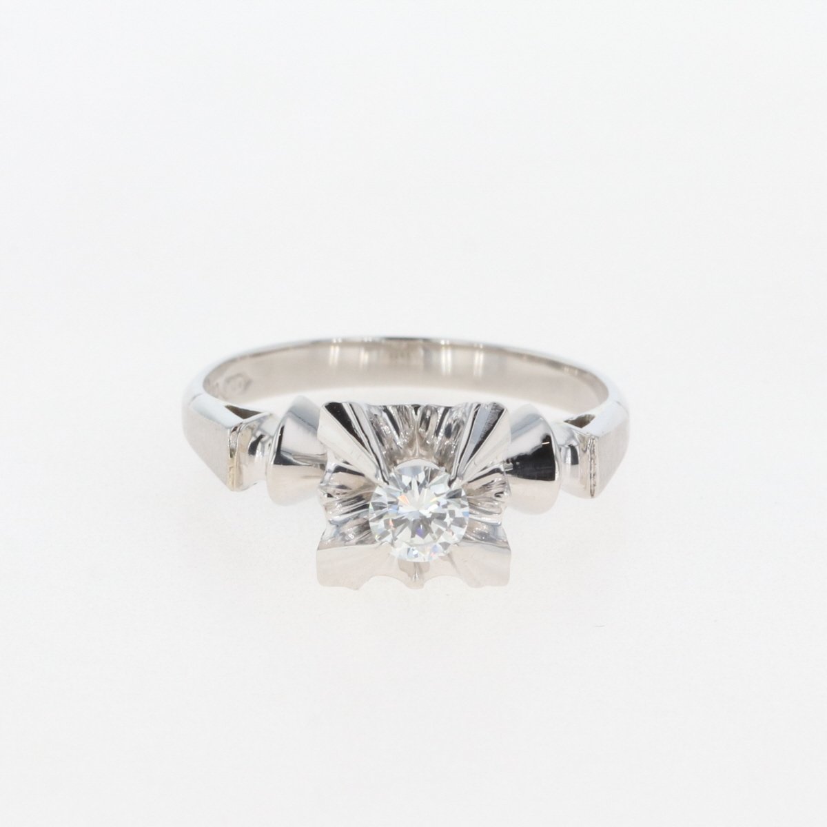 メレダイヤ デザインリング プラチナ 指輪 リング 9号 Pt900