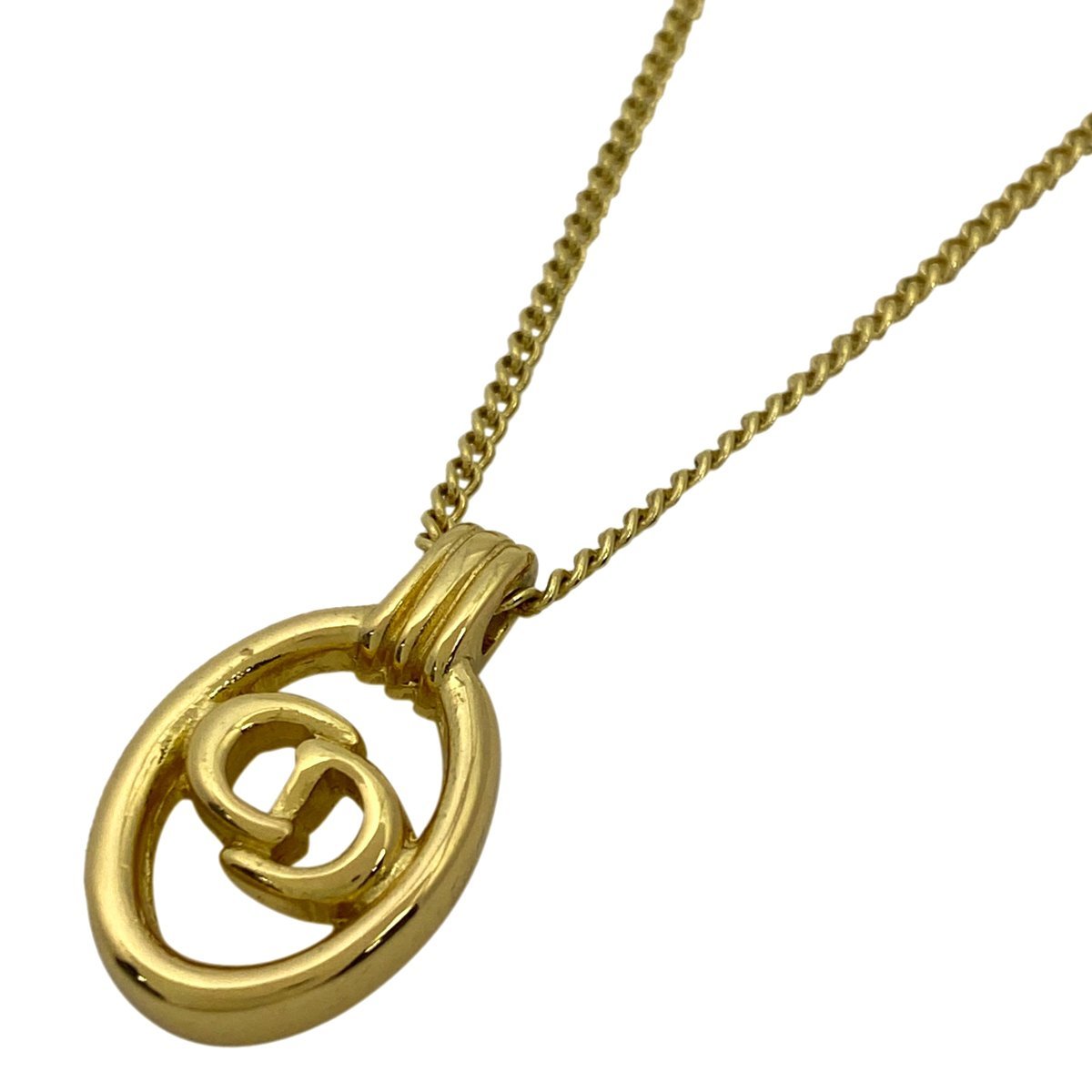 現金特価】 ロゴ Dior Christian クリスチャンディオール ネックレス
