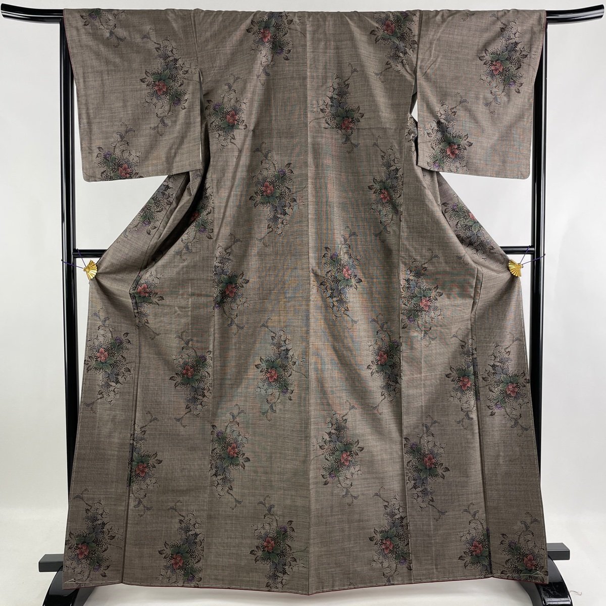 新しく着き 美品 大島紬 名品 【中古】 正絹 M 裄丈66cm 身丈166cm 袷