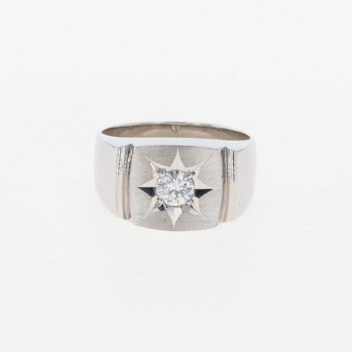 ダイヤモンド デザインリング プラチナ 指輪 リング 17号 Pt900 ダイヤモンド レディース