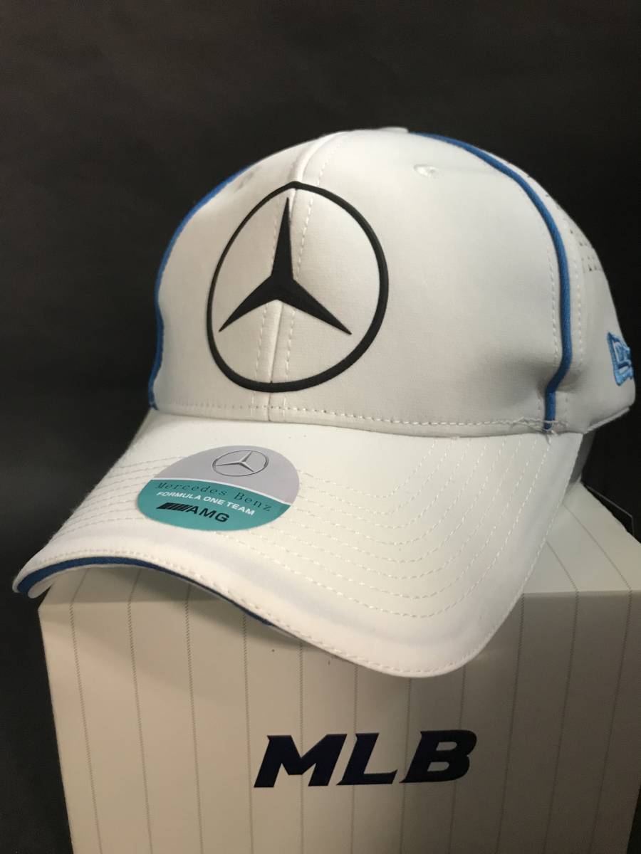 海外セレブ御用達★MERCEDES BENZ★スナップバックキャップ帽子★ホワイト_画像1