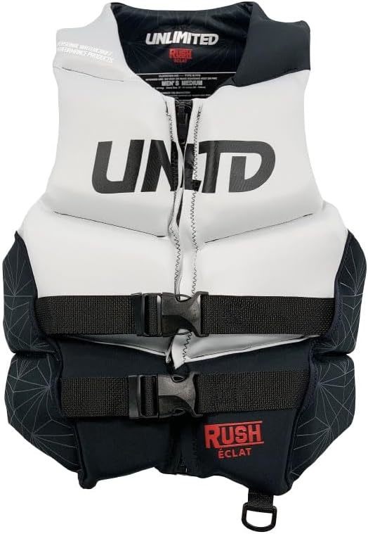 UNLIMITED RUSH UV2301ライフジャケット ホワイトxブラック EXTRA LARGE ※沖縄、離島配送不可