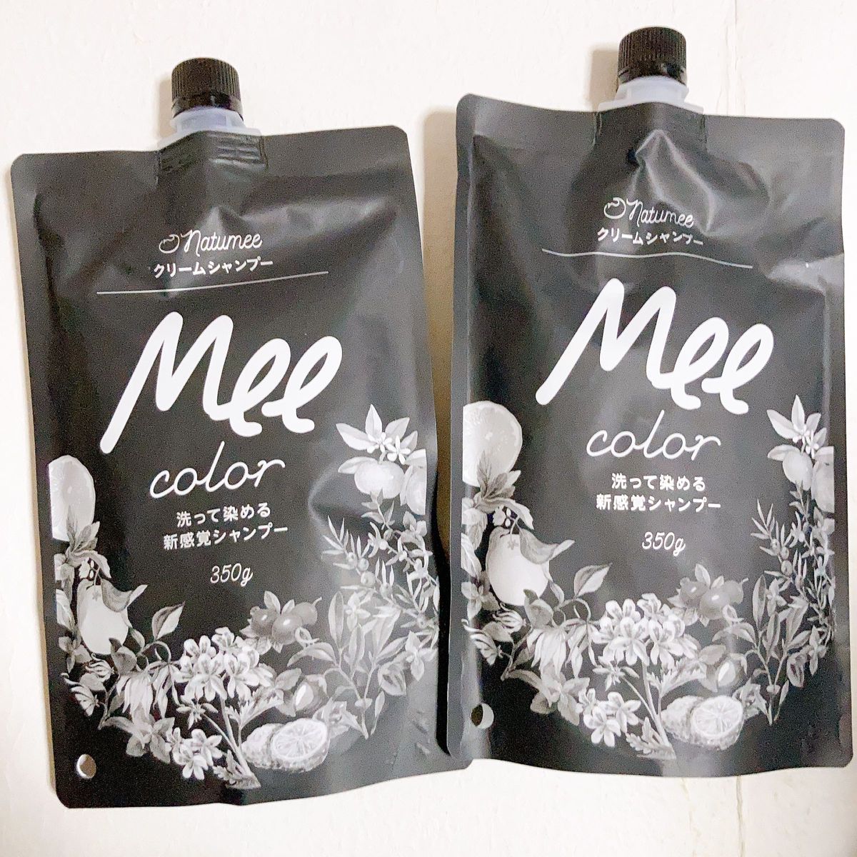 Mee クリームシャンプーブラック 350g 2個|PayPayフリマ