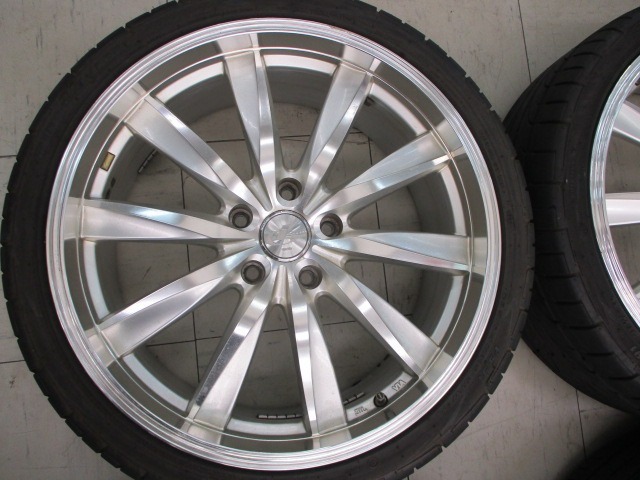 【中古タイヤホイール4本セット】レオニス 19インチ8J+48+38 5/114.3 PinsoTyres/ブルーアース235/35R19_画像5