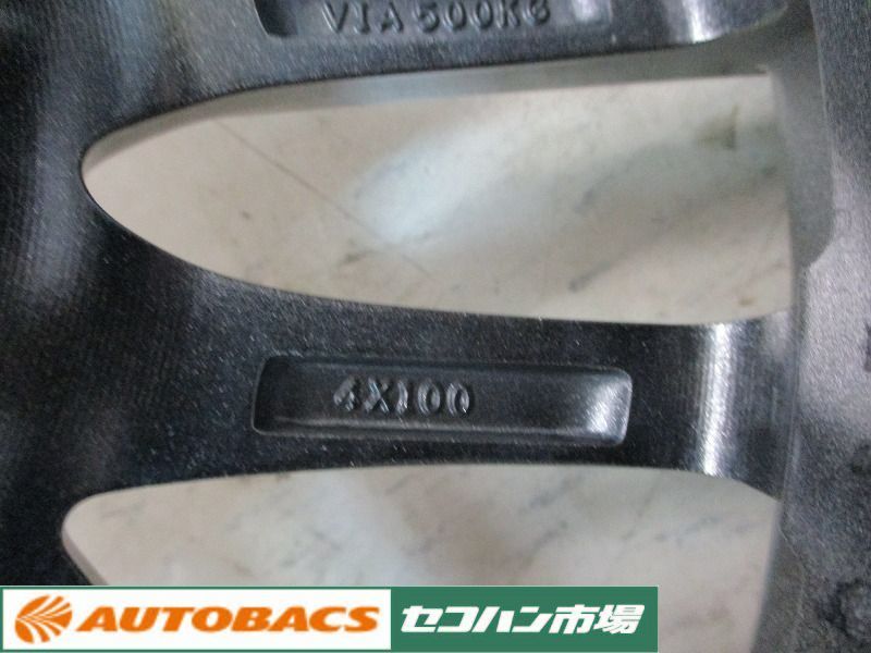 【中古ホイール/未使用タイヤ4本セット】エクシーダー14インチ5.5J+42 ４/100CSTマーキスMR61 165/70R14 2021年製_画像6