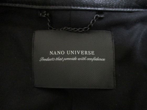 ほぼ新品 即完売 nano universe 超軽量 本革 レザージャケット ほぼ新品 即完売 nano universe 超軽量 本革 レザージャケット