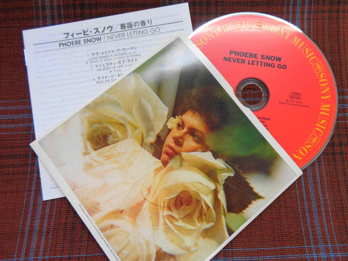 A#3136◆帯付CD◆ フィービ・スノウ 薔薇の香り 紙ジャケ PHOEBE SNOW Never Letting Go SICP 3211_画像2